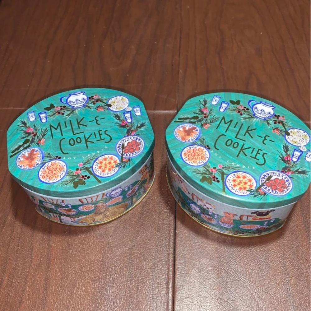 Milk & Cookies Soy 11 Oz Festive Dogs Candle(2)